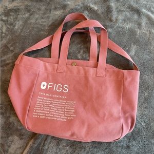 Figs Mauve tote bag EUC